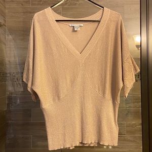 Peter Nygard Gold Metallic Sweater Size L